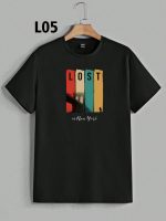 تیشرت مشکی سوپر پنبه طرح LOST - تصویر 5