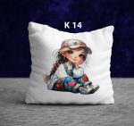 کوسن سفید سایز 35در35 (ساتن-مخمل) - تصویر 13