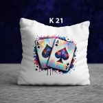 کوسن سفید سایز 35در35 (ساتن-مخمل)