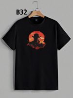 تیشرت مشکی سوپر پنبه طرح COWBOY - تصویر 5