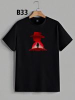 تیشرت مشکی سوپر پنبه طرح COWBOY - تصویر 6
